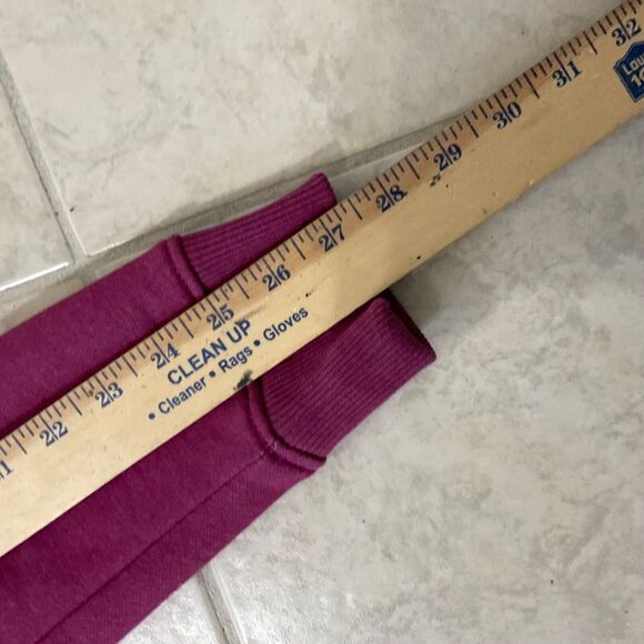 Carhartt Women's Relaxed Logo spell out Sleeve Graphic Sweatshirt Size M purple - Picture 11 of 11